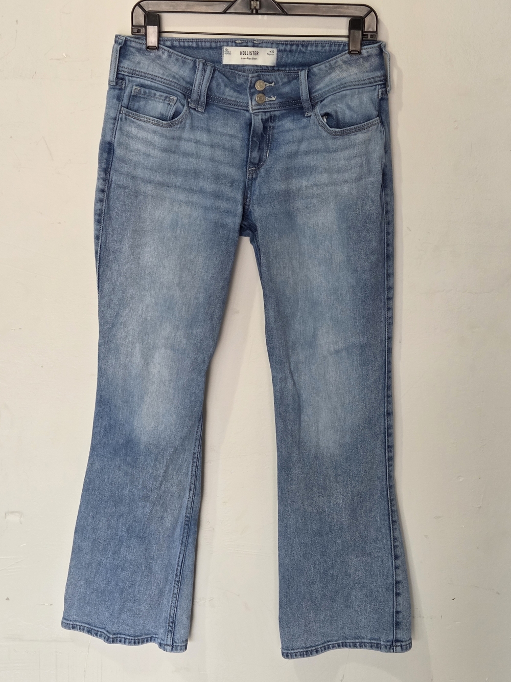 Hollister Women’s Size 10R Low Rise Bootcut Jeans Light Wash
